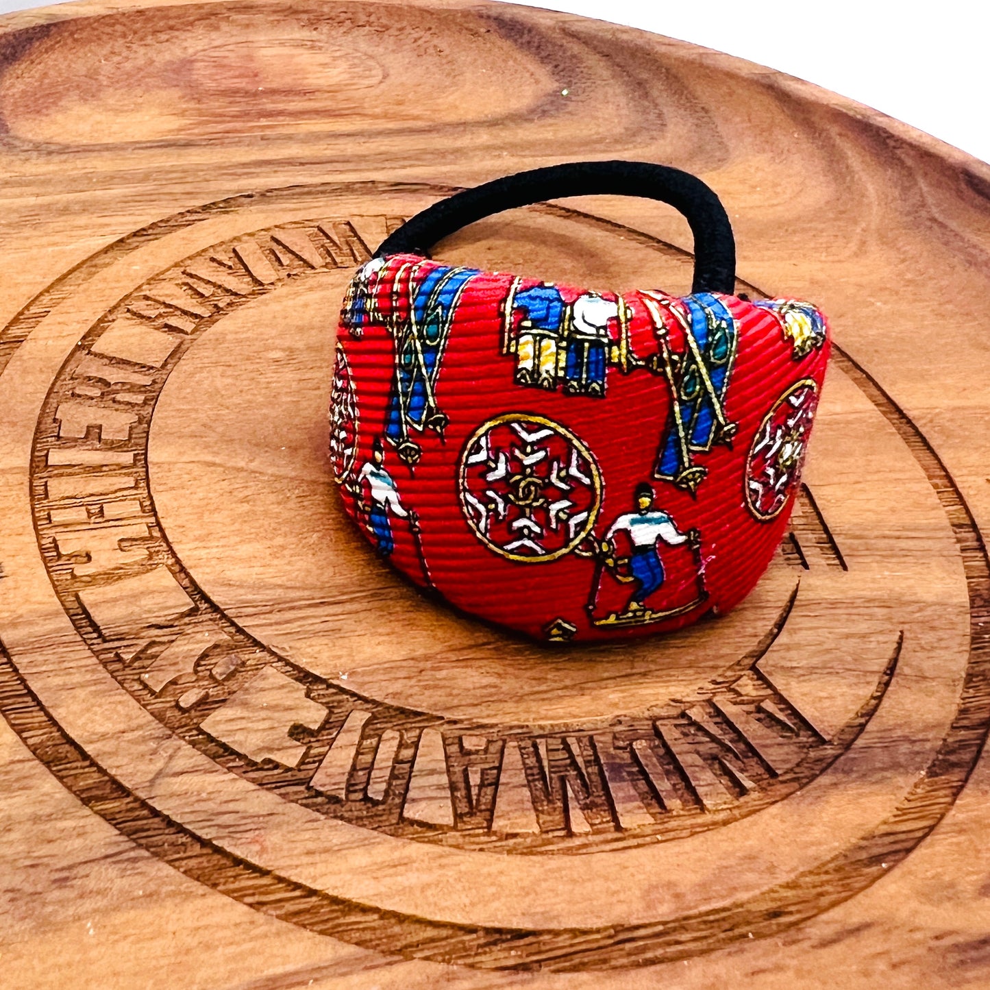 CC- christmas red & snowflake - CC logo CC083- hairband / hairclip