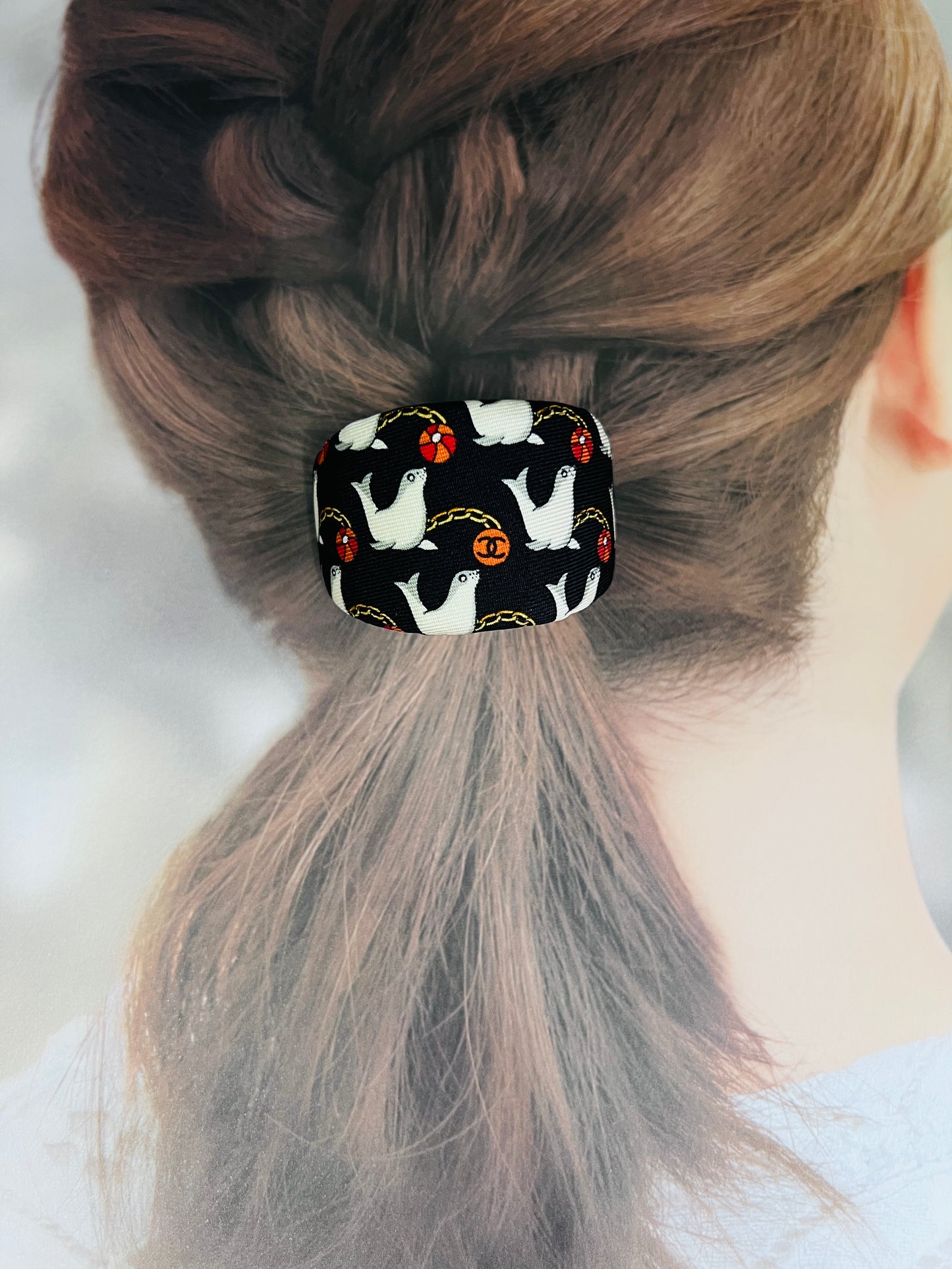 CC-Sea Lion with red CC logo Ball - CC026- Hairband/ earring/