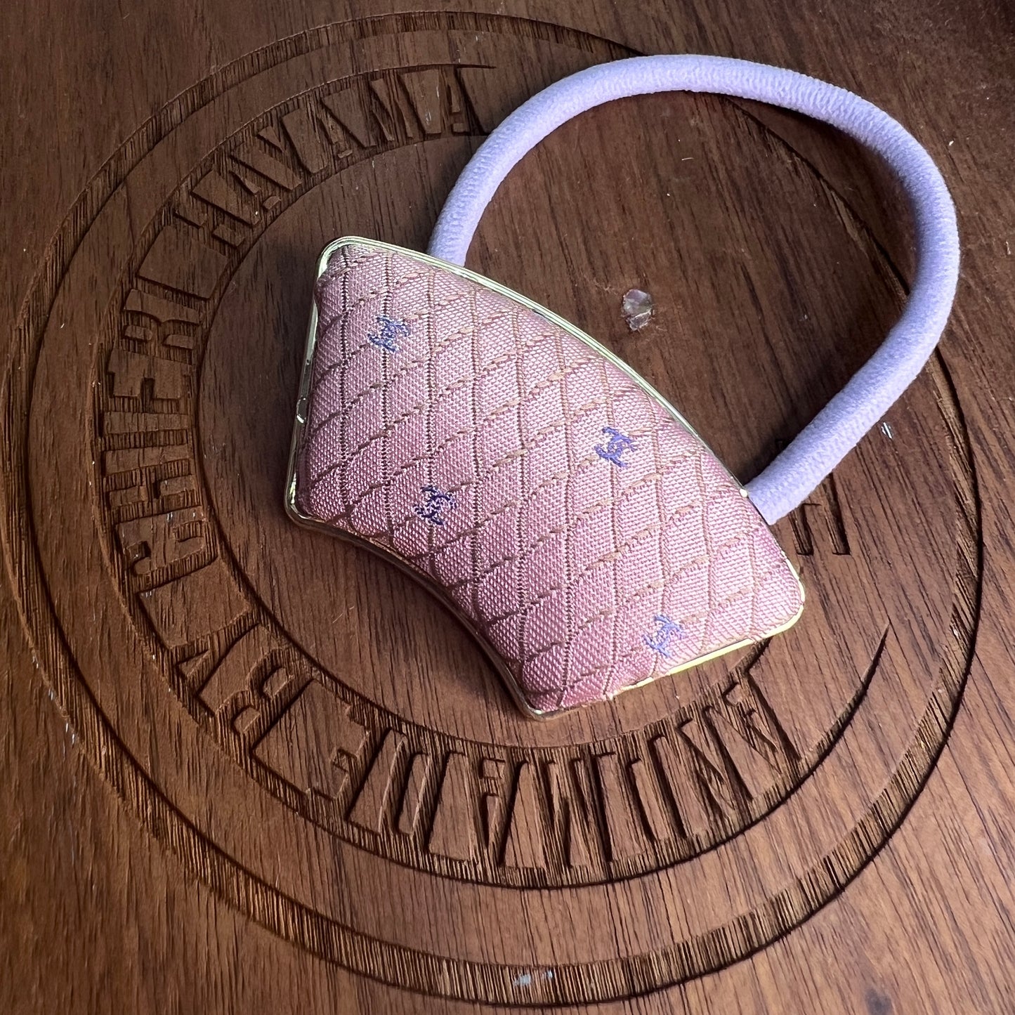 CC- Pink & lavender with CC logo- CC075- hairband
