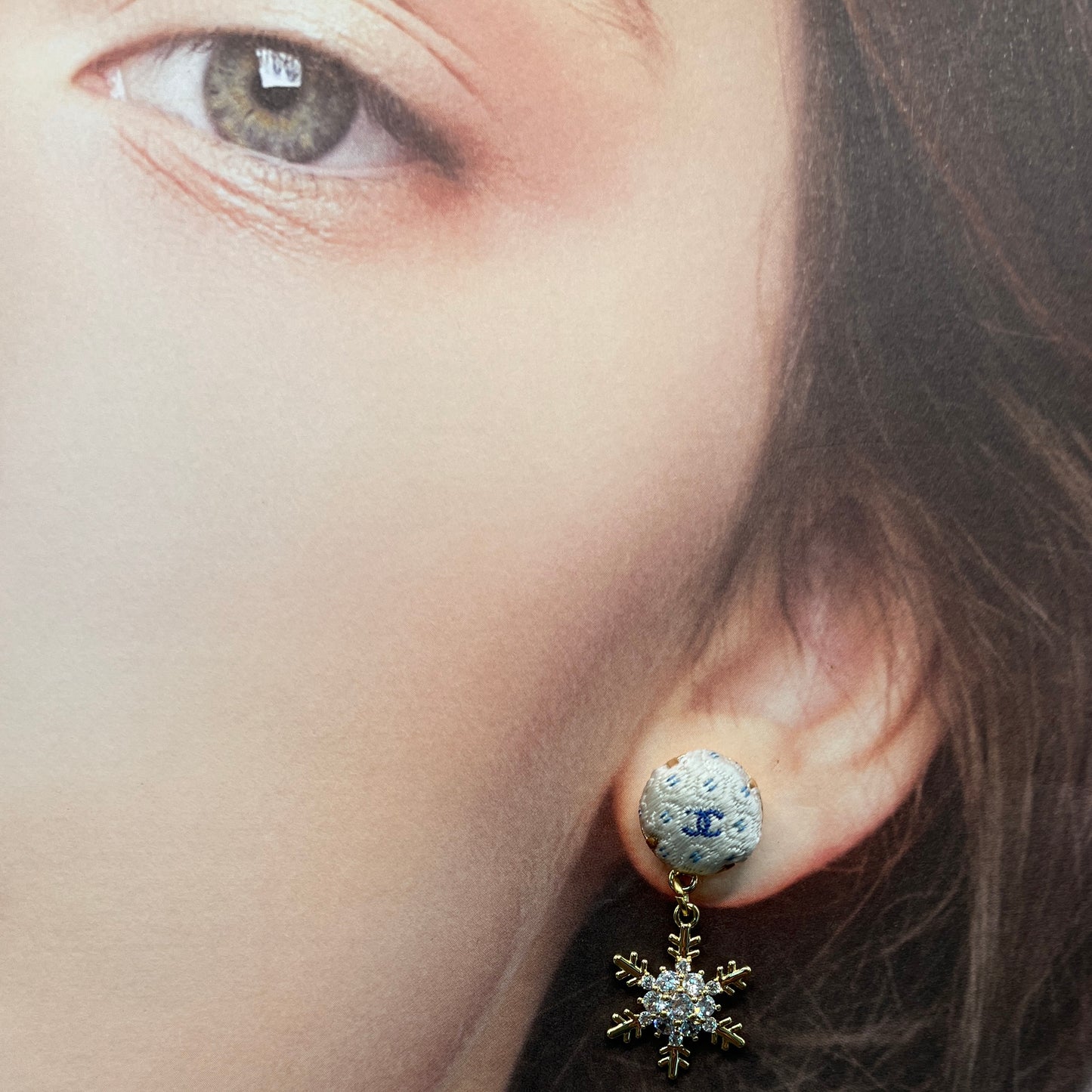 CC- Frozen mini CC monogram-CC082-earring