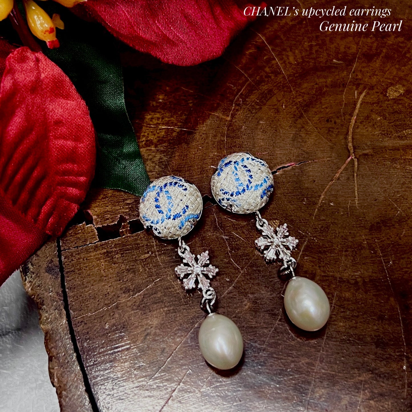 CC- Frozen CC monogram-CC012 -earring