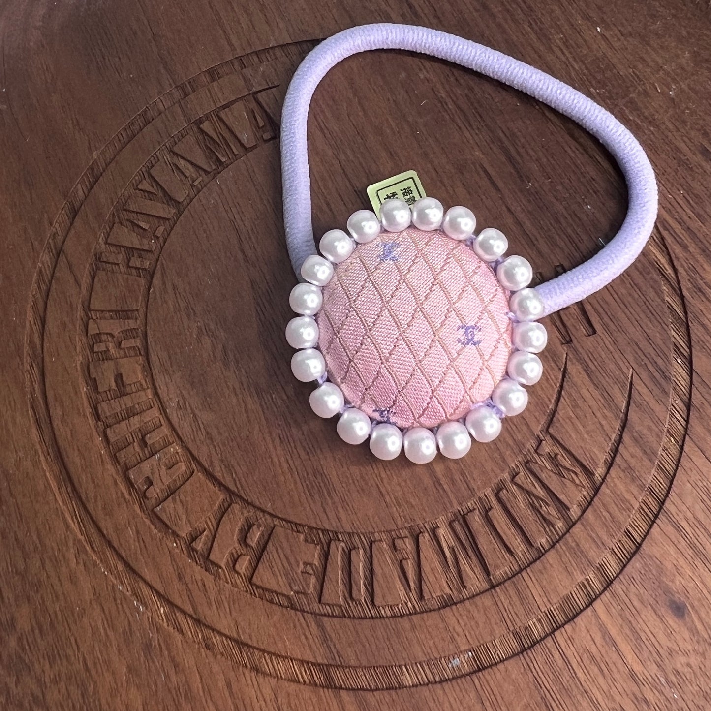 CC- Pink & lavender with CC logo- CC075- hairband