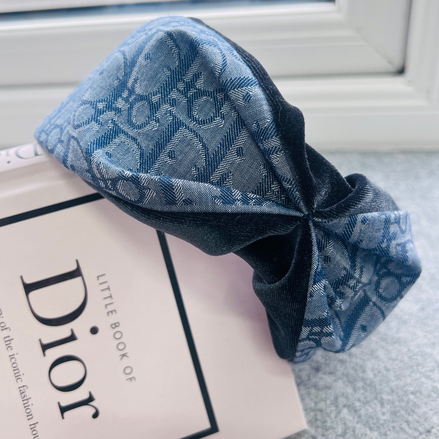 D-Dior navy monogram - winter Headband