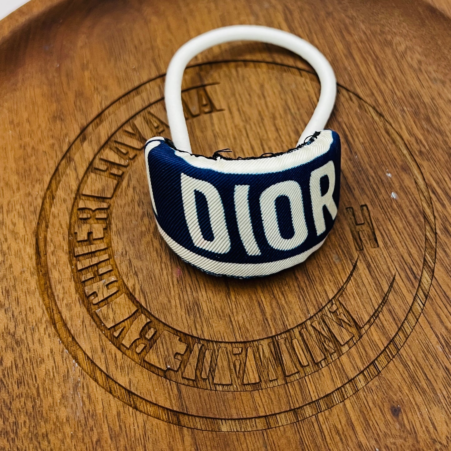 D-D dior logo Navy - arch shape hairband