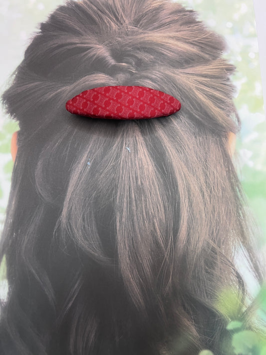C-C celine upcycled classic monogram Korean girl hair clip