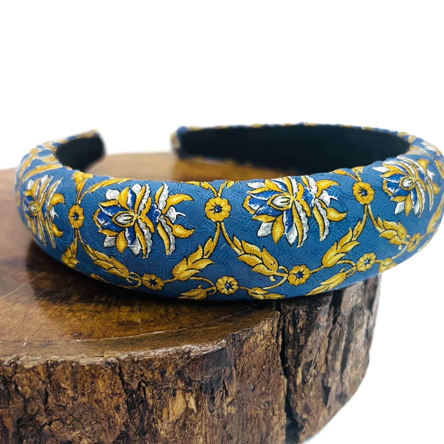 D-Dior oval logo pacific blue & roasted pecan colour headband