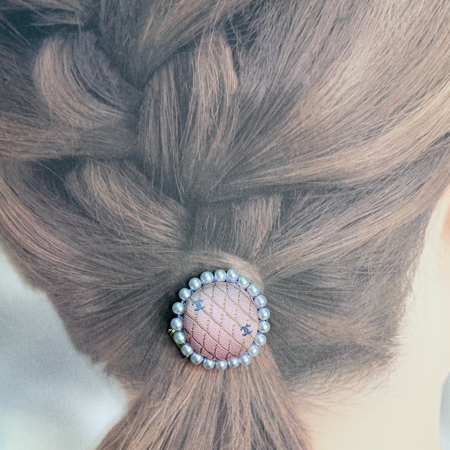 CC- Pink & lavender with CC logo- CC075- hairband