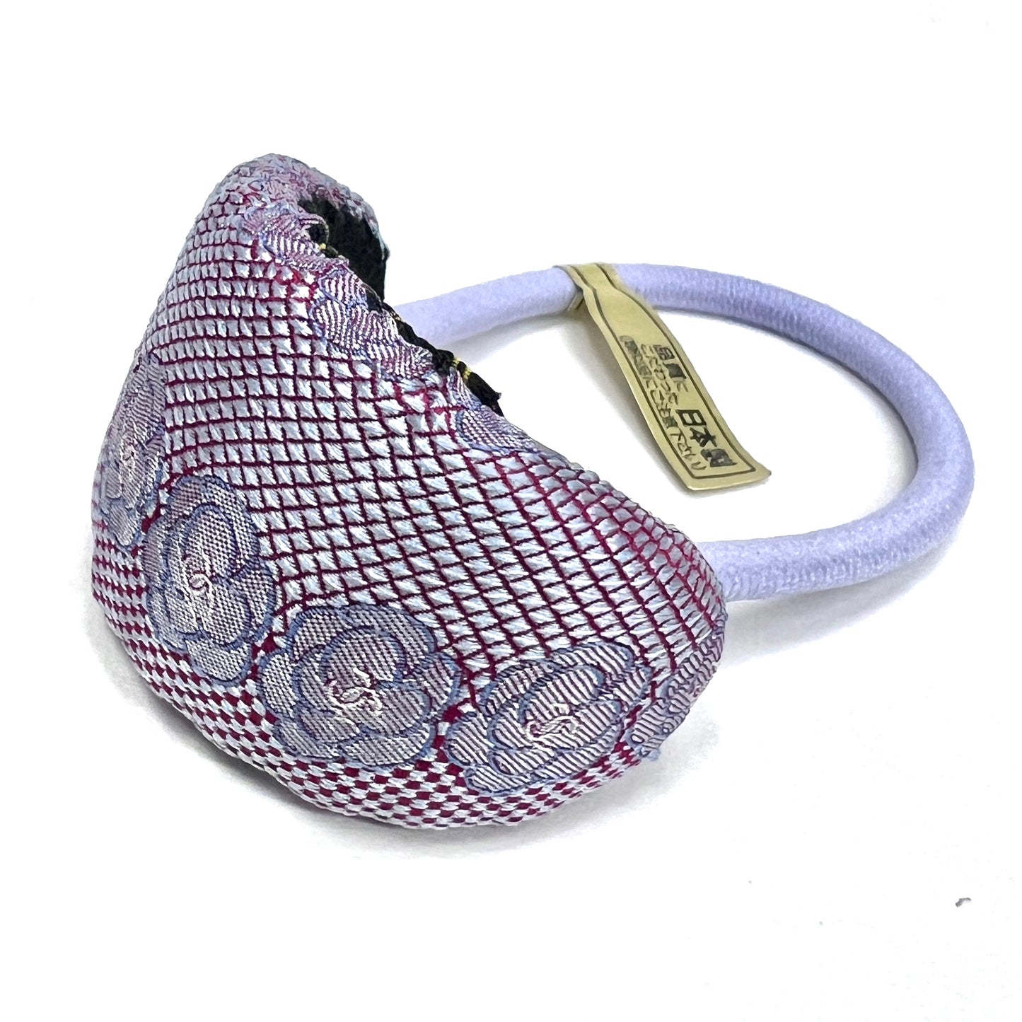 CC- Greyish purple Camellias with CC logo CC086- Hairband