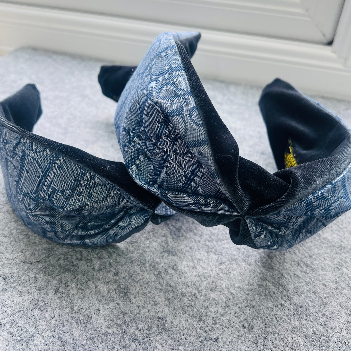 D-Dior navy monogram - winter Headband