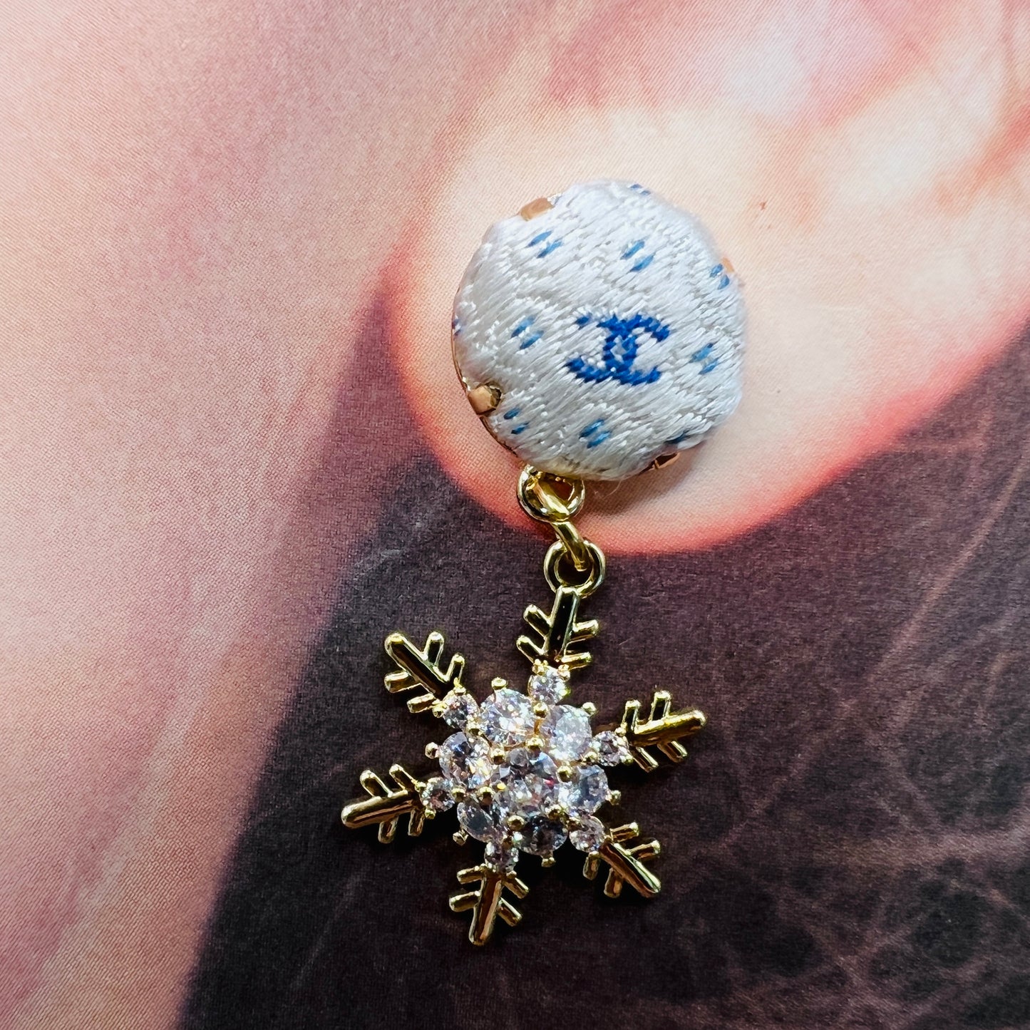 CC- Frozen mini CC monogram-CC082-earring