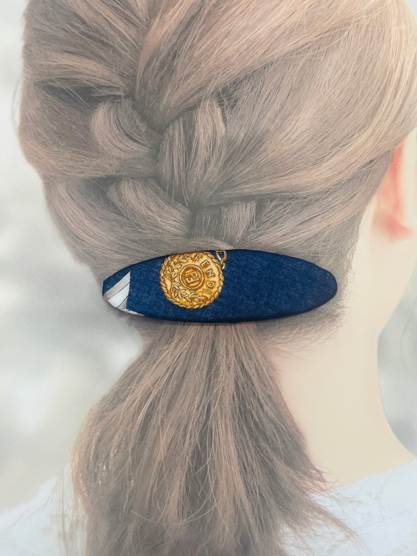 FF- fendi upcycled hairclip