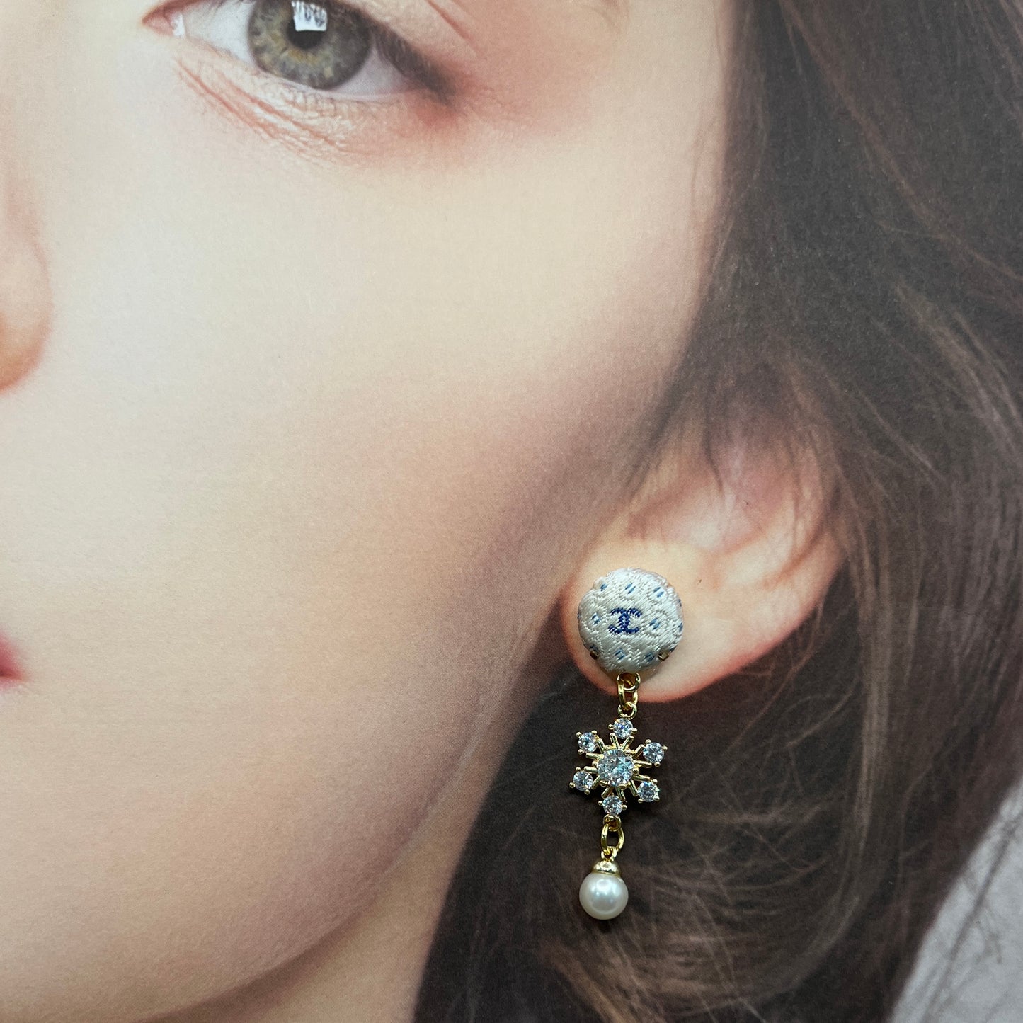 CC- Frozen mini CC monogram-CC082-earring