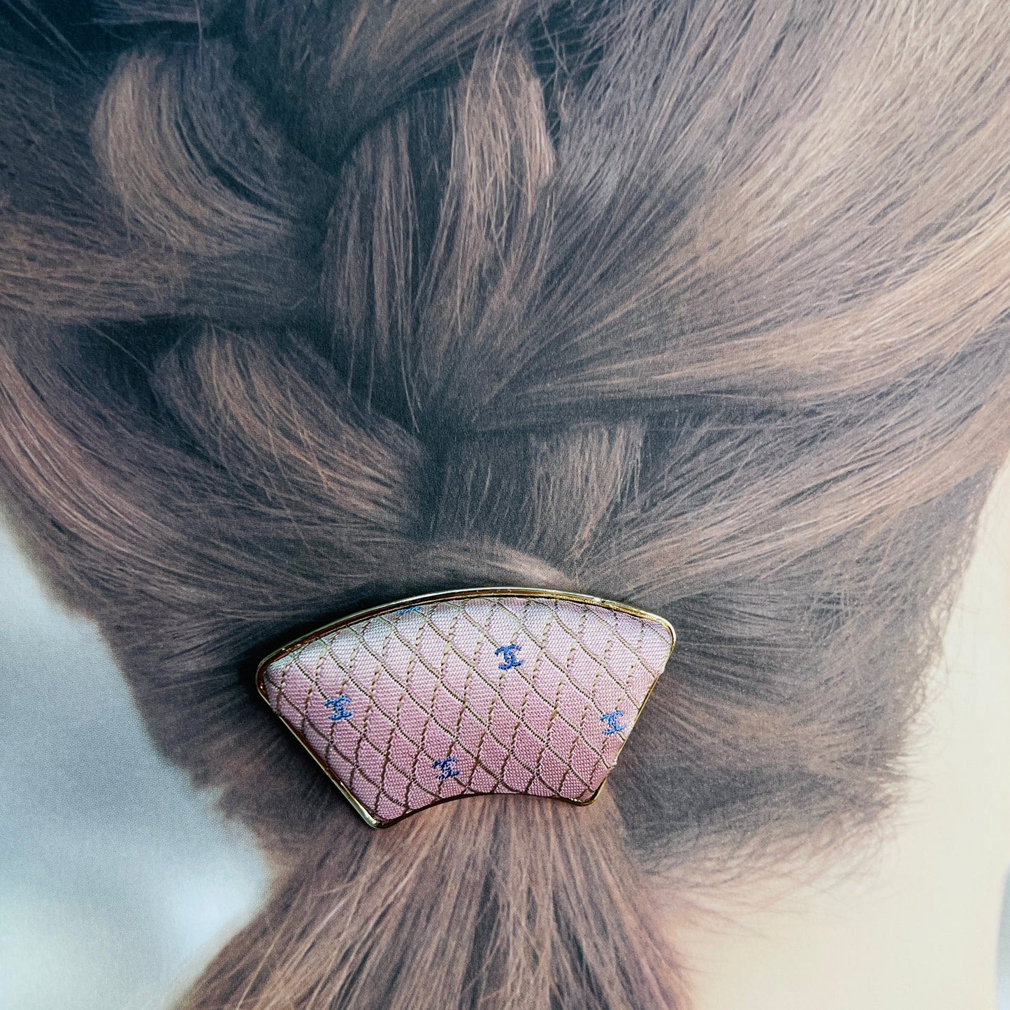 CC- Pink & lavender with CC logo- CC075- hairband