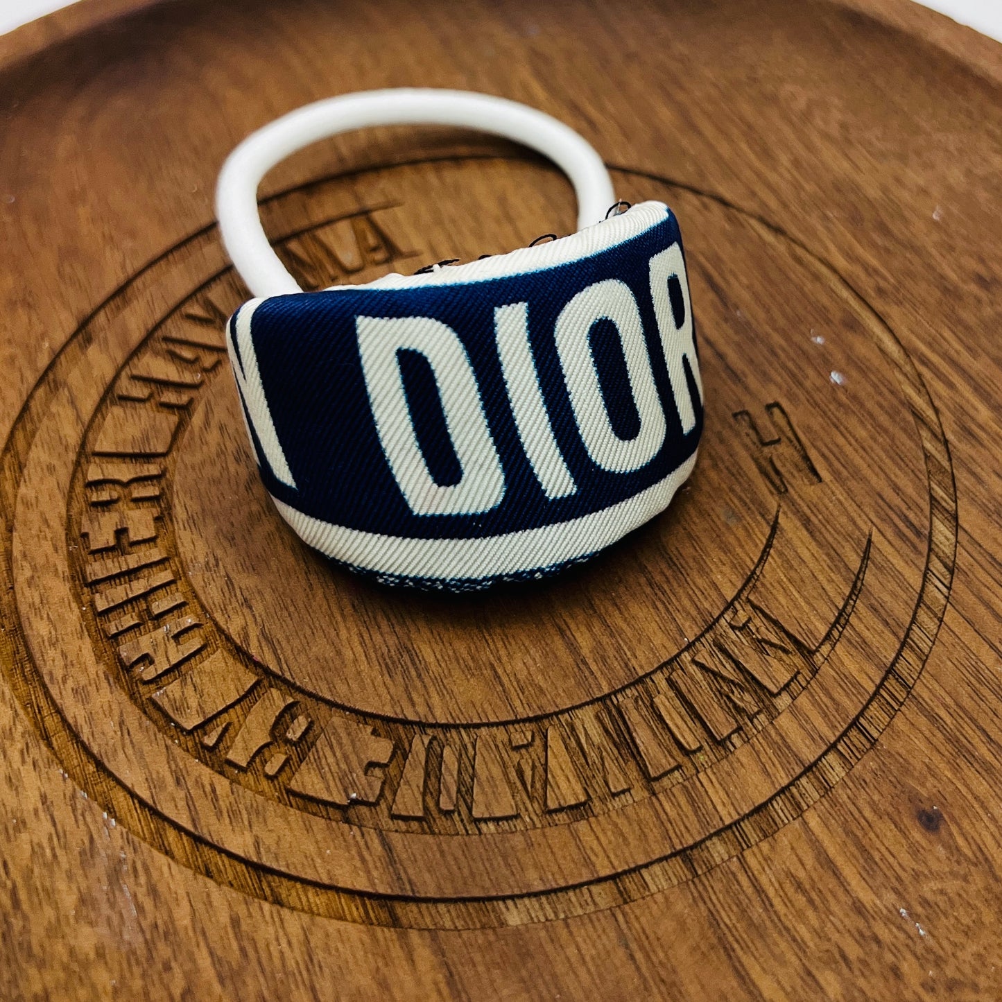 D-D dior logo Navy - arch shape hairband