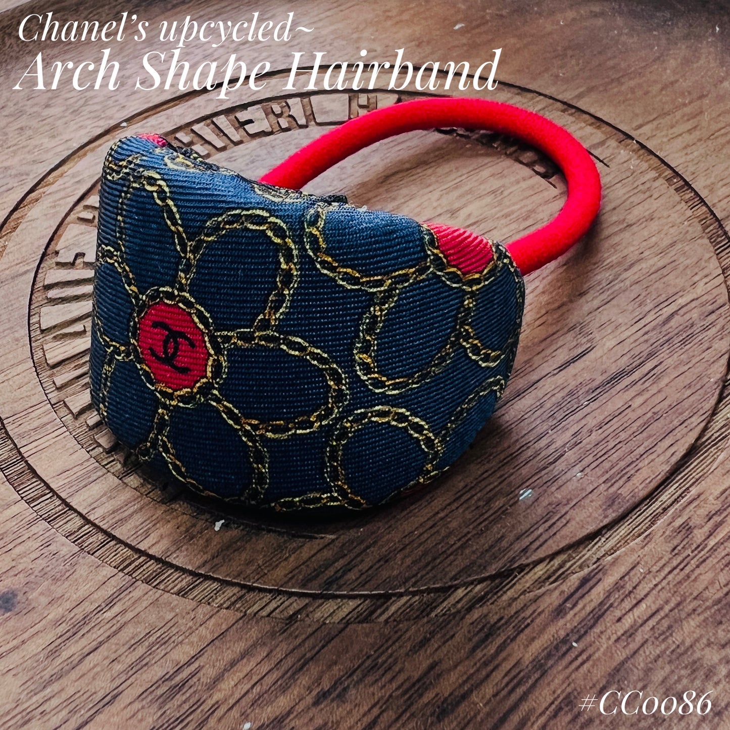 CC- Blue flower- CC085- arch shape Hairband