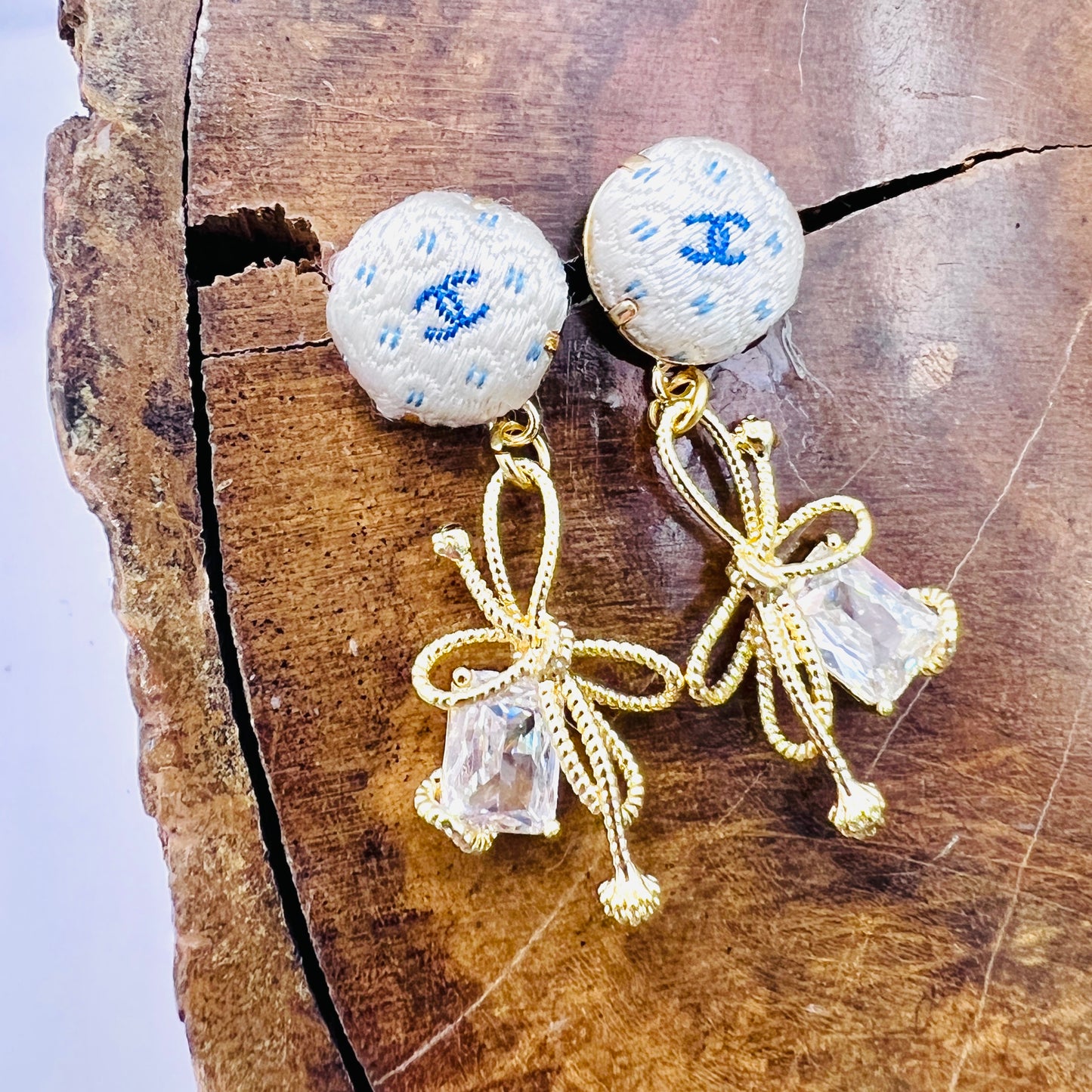 CC- Frozen mini CC monogram-CC082-earring
