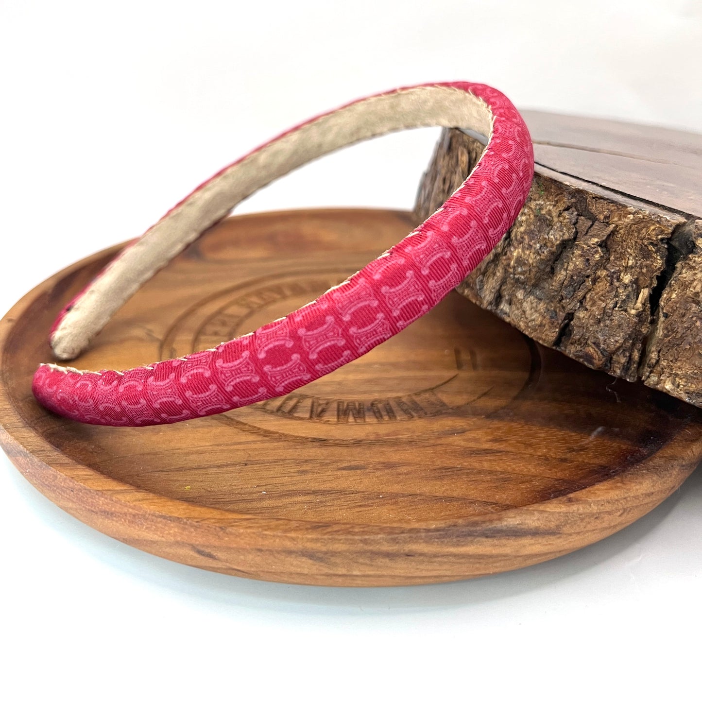 C-C burgundy classic monogram headband
