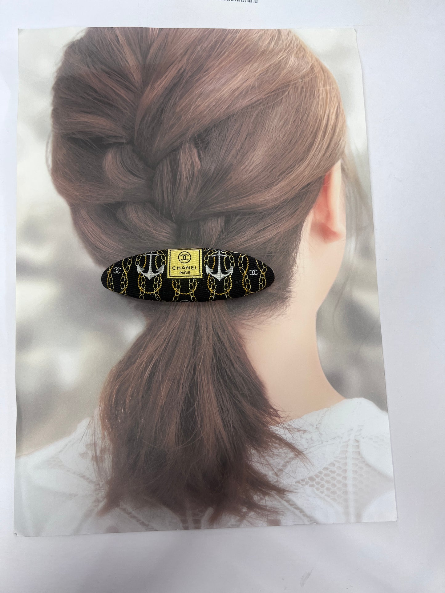 CC- Anchor with CC logo in black CC054- hairclip