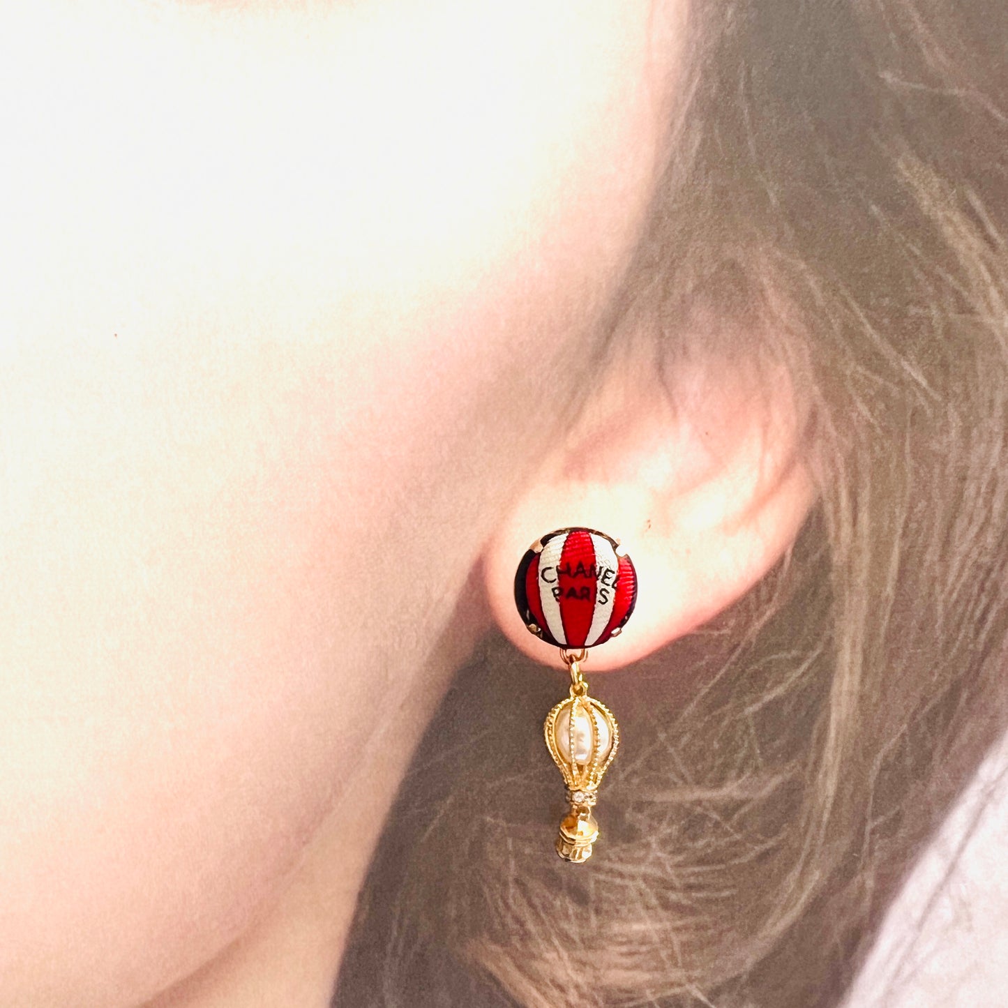CC- Hot air balloon CC069- earrings
