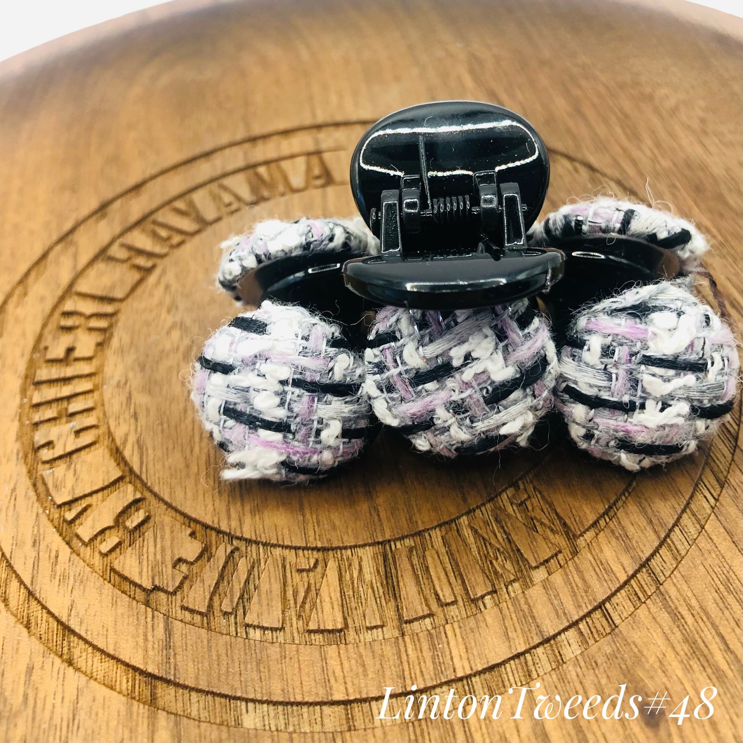 Handmade Linton Tweeds - 6 coins hairclip