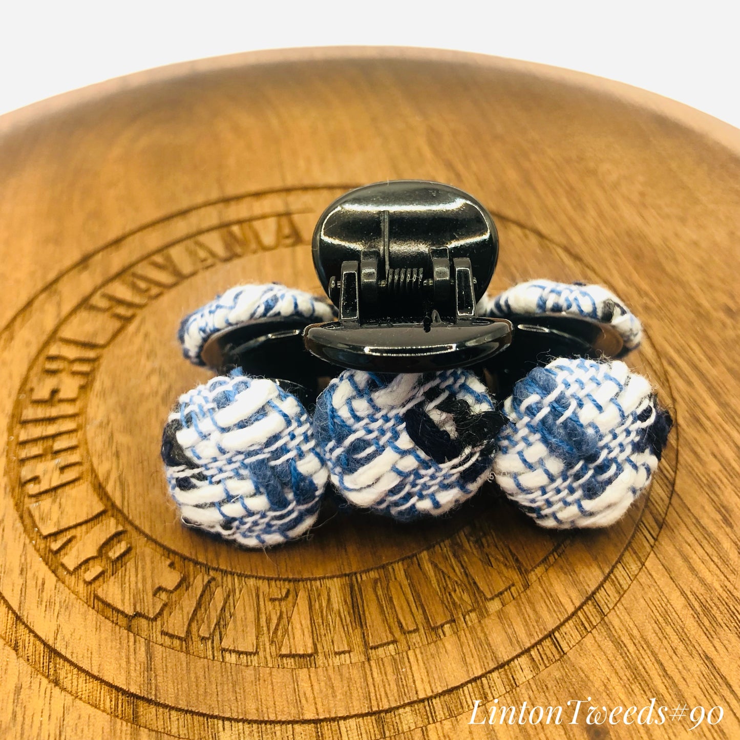 Handmade Linton Tweeds - 6 coins hairclip