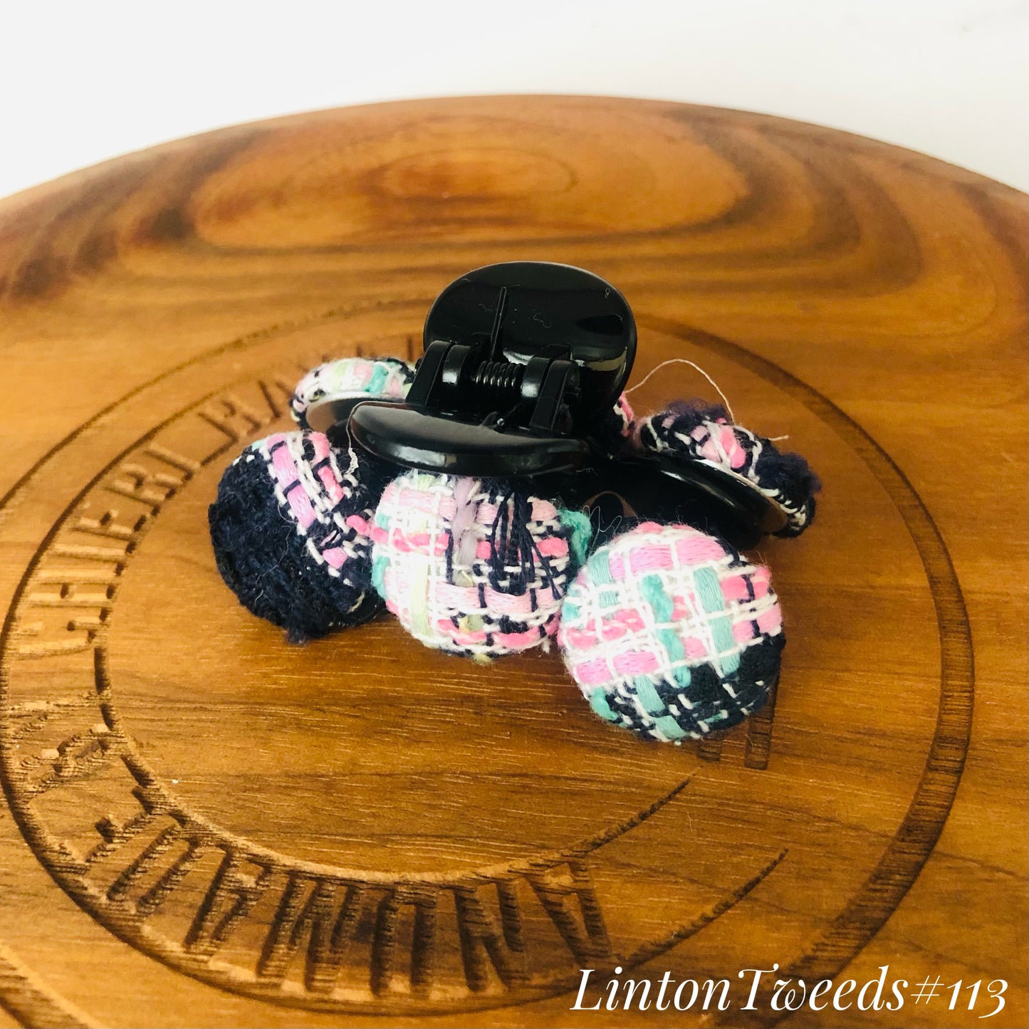 Handmade Linton Tweeds - 6 coins hairclip