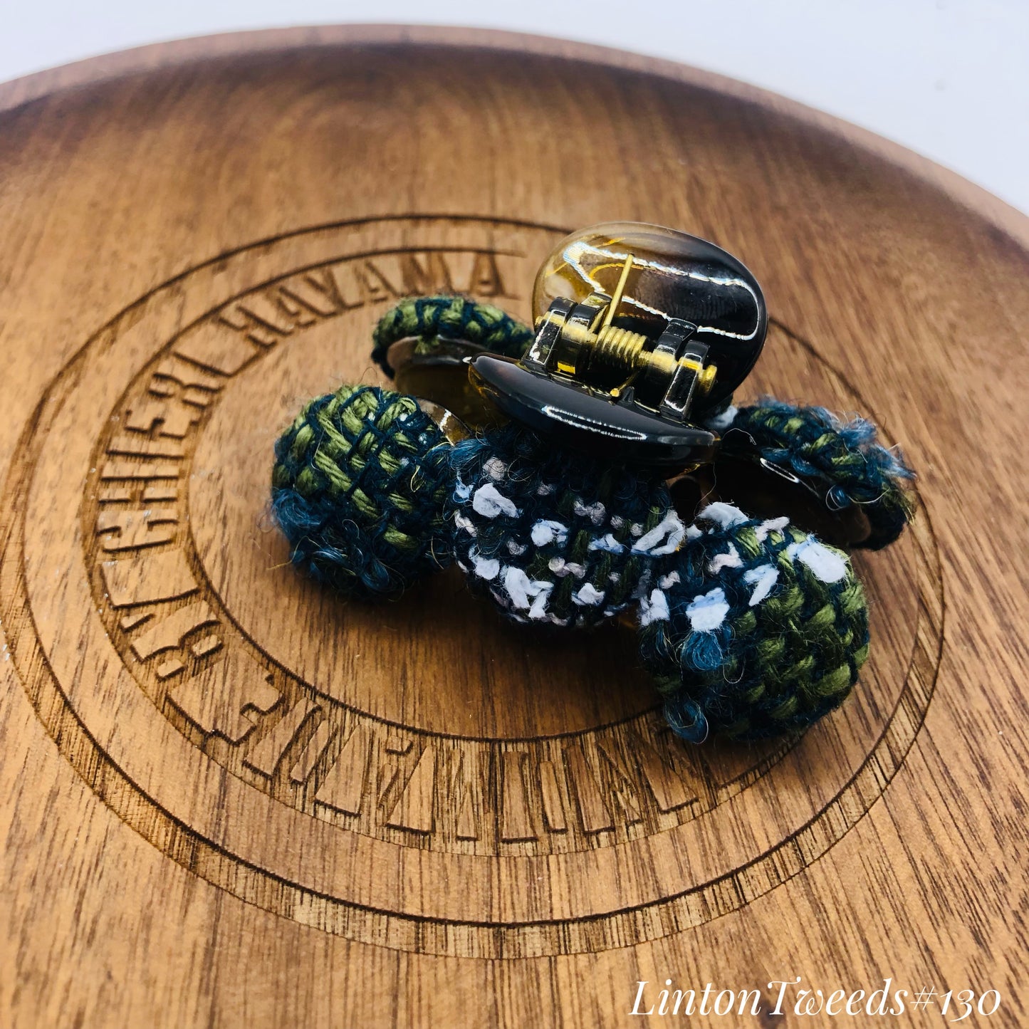 Handmade Linton Tweeds - 6 coins hairclip