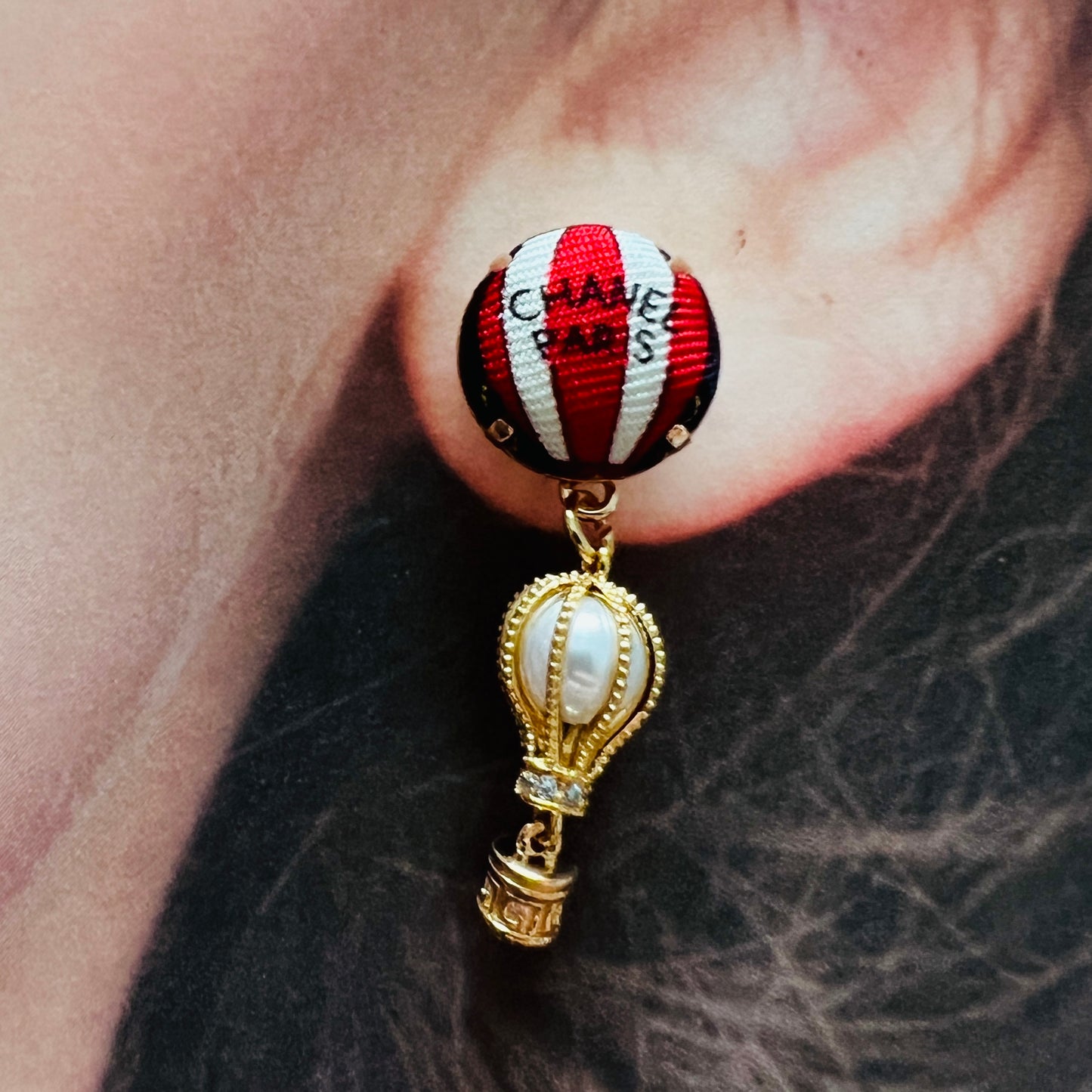 CC- Hot air balloon CC069- earrings