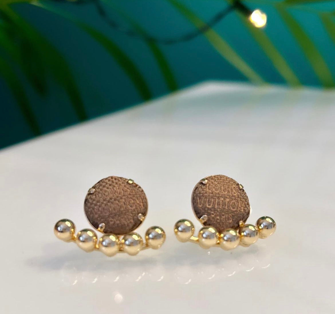 LV- classic pattern- earring