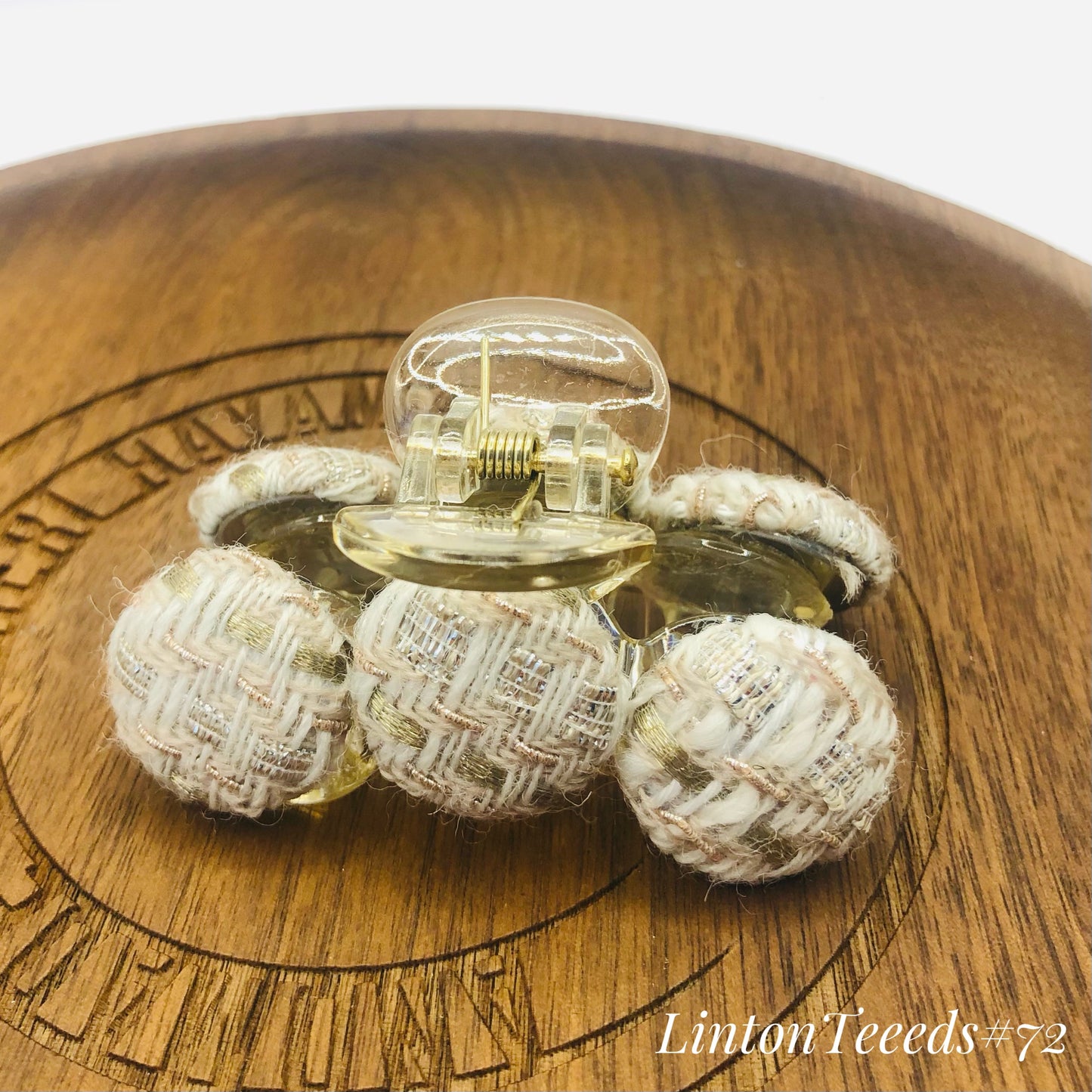 Handmade Linton Tweeds - 6 coins hairclip