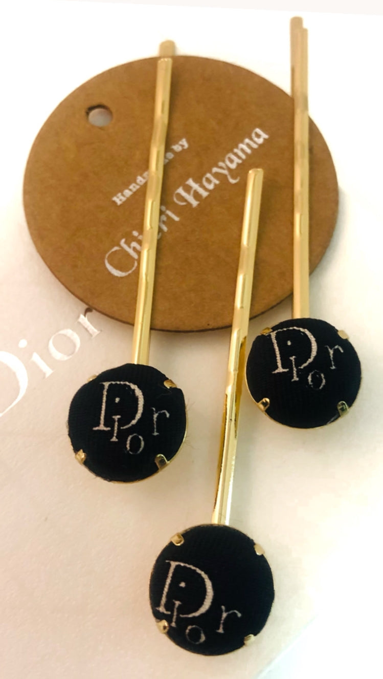 D-D navy logo- mini O-shape Clip/ hair pin/ hairband