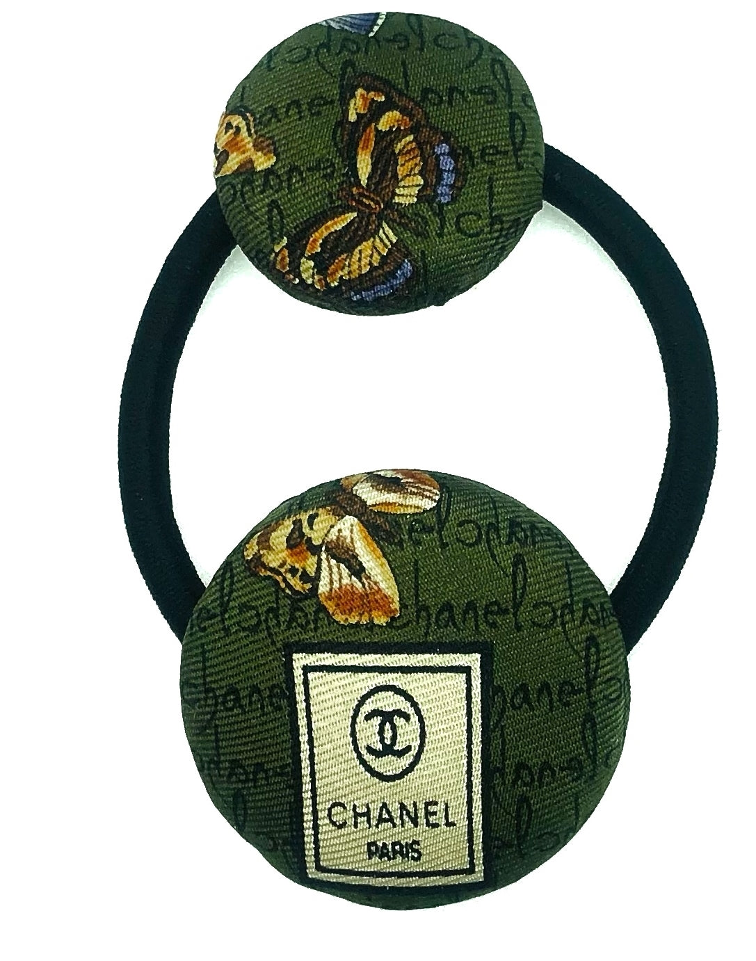 CC- Forest Green & Butterfly- CC009- hairband