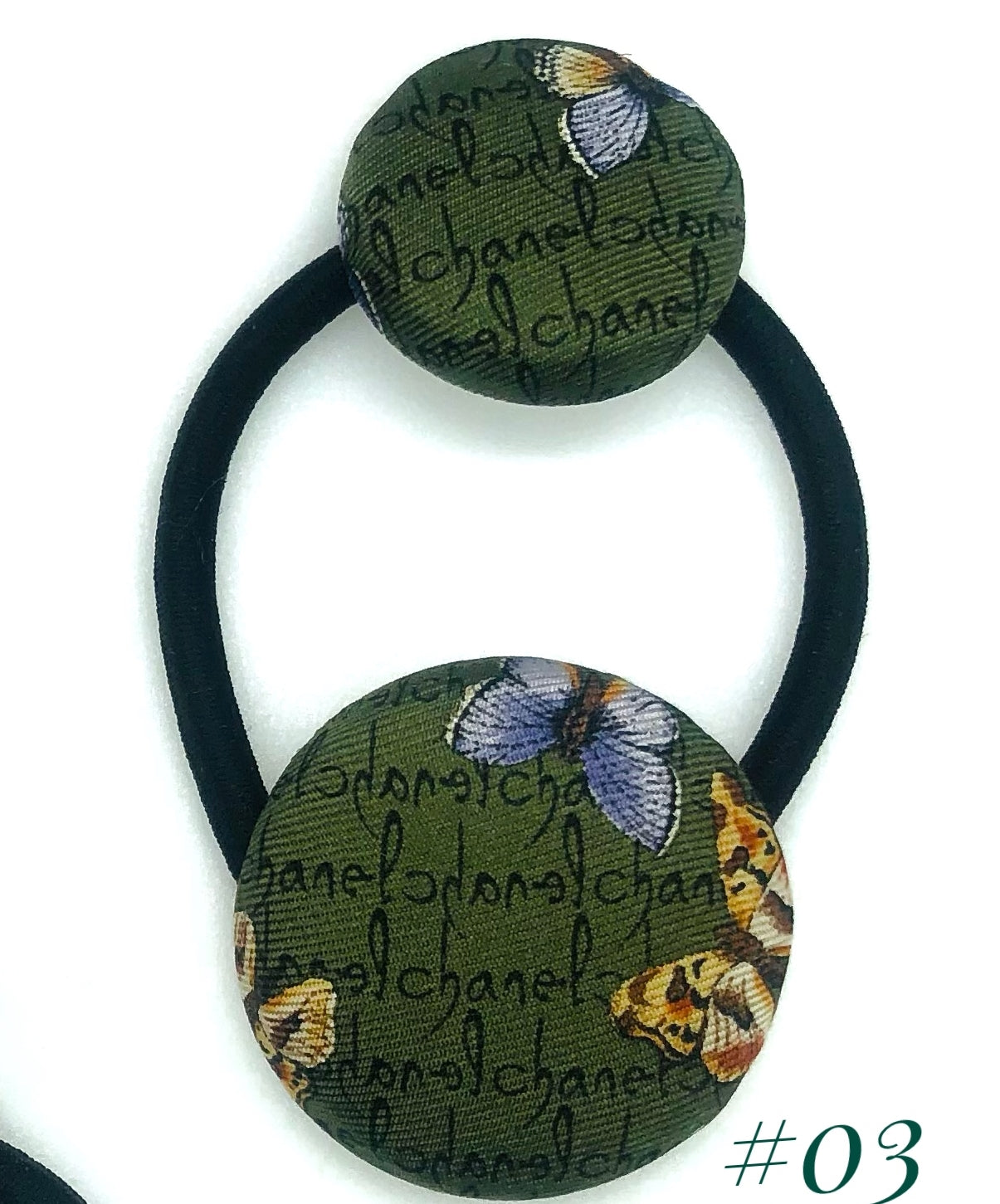 CC- Forest Green & Butterfly- CC009- hairband