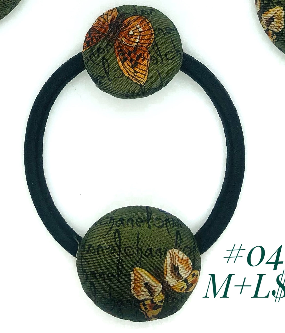 CC- Forest Green & Butterfly- CC009- hairband