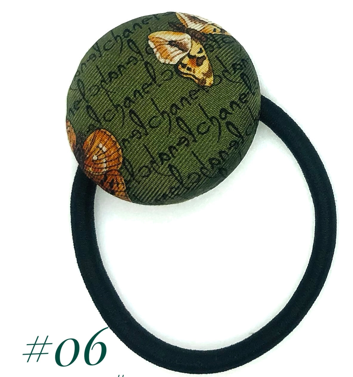CC- Forest Green & Butterfly- CC009- hairband