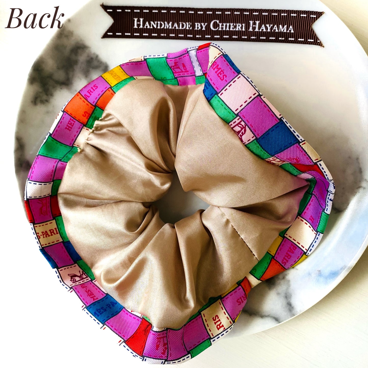 H-H icons Ribbons- HP- Bright Colour- scrunchie