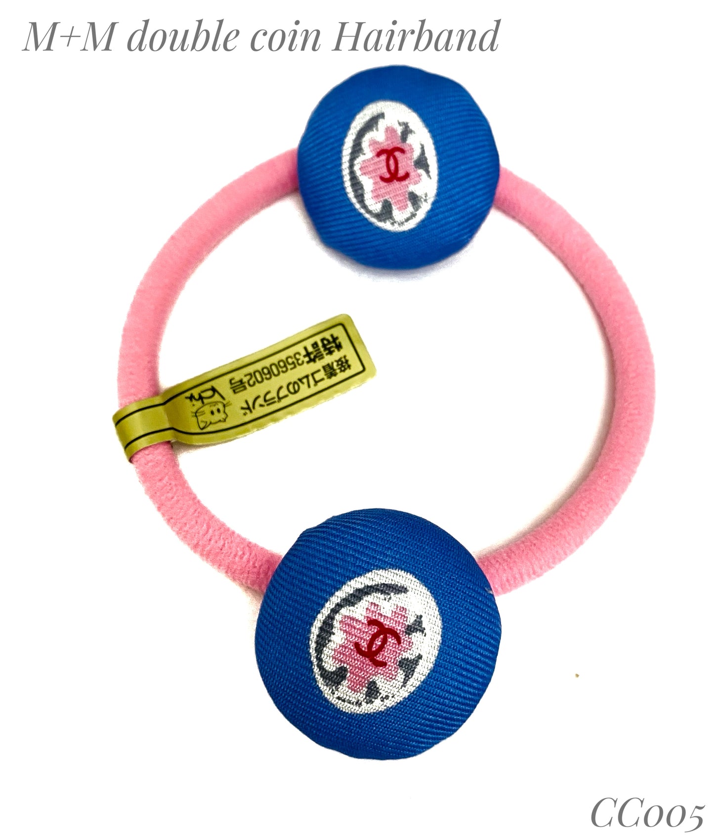 CC-Blue Jay & Pink Flower- CC005- Hairband/ hairpin/ earring