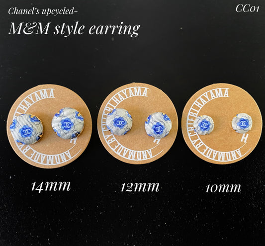 CC- M&M style pin earring