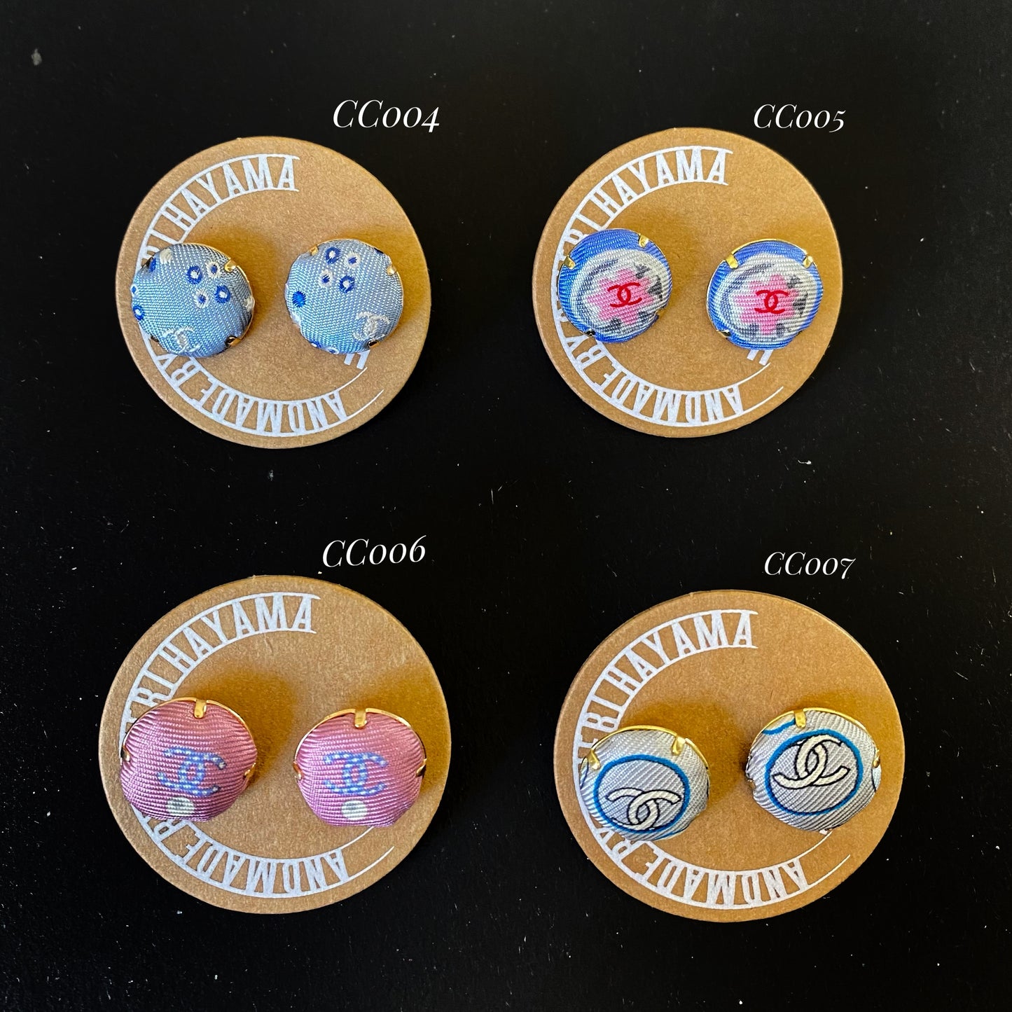 CC- M&M style pin earring