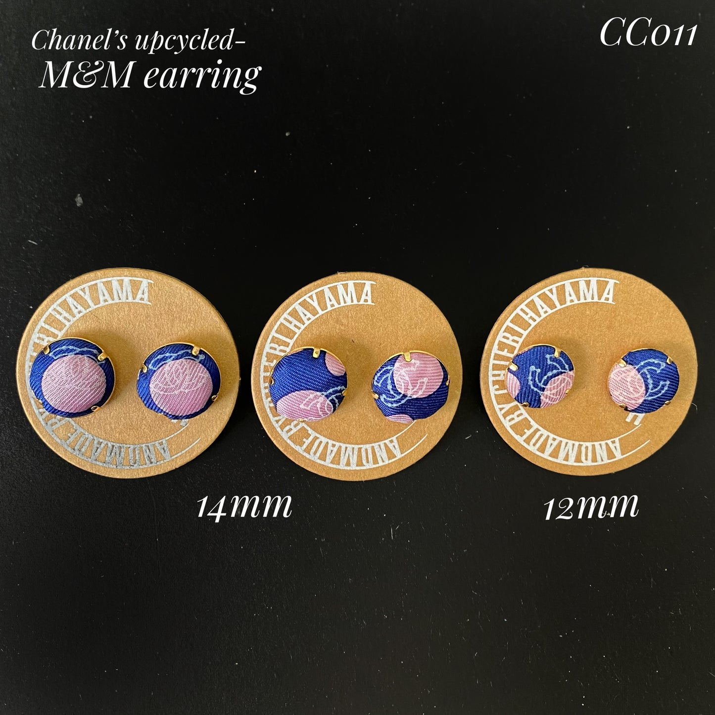 CC- M&M style pin earring