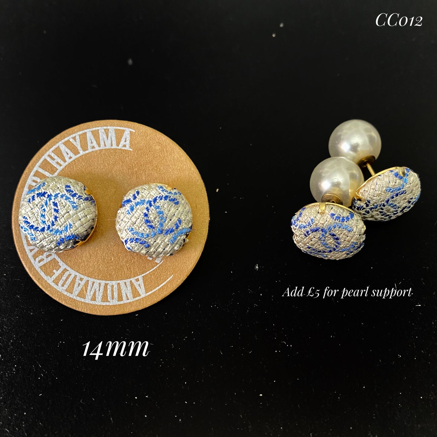 CC- M&M style pin earring