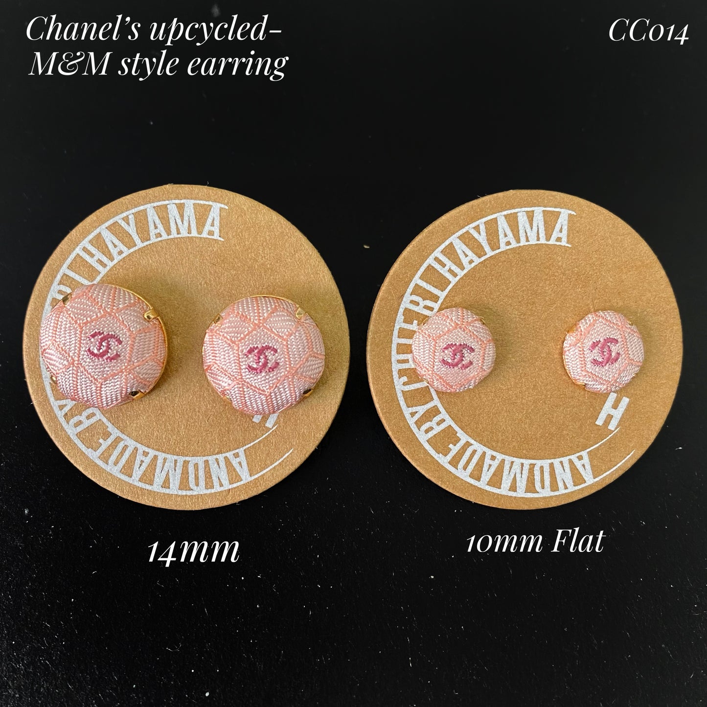 CC- M&M style pin earring