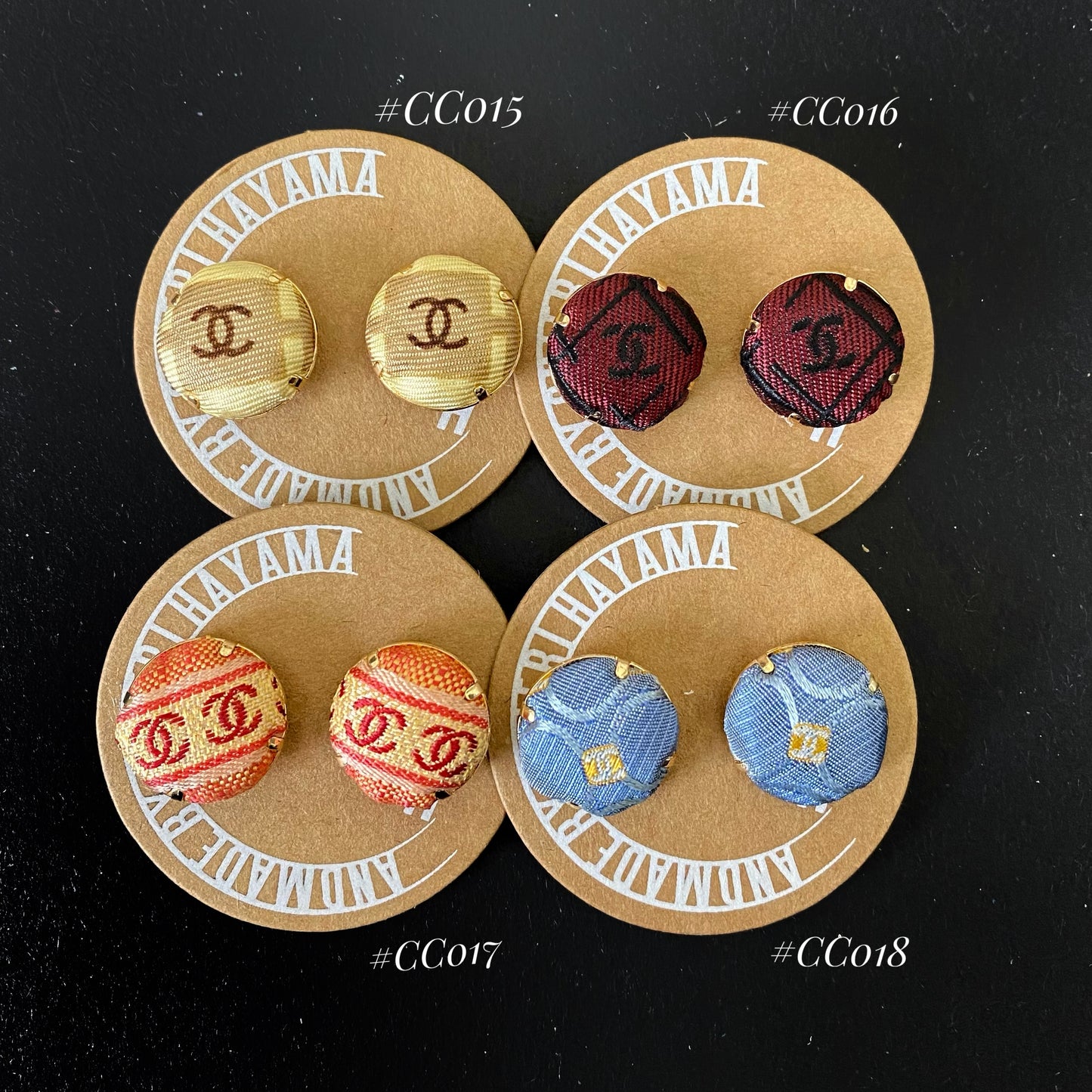 CC- M&M style pin earring