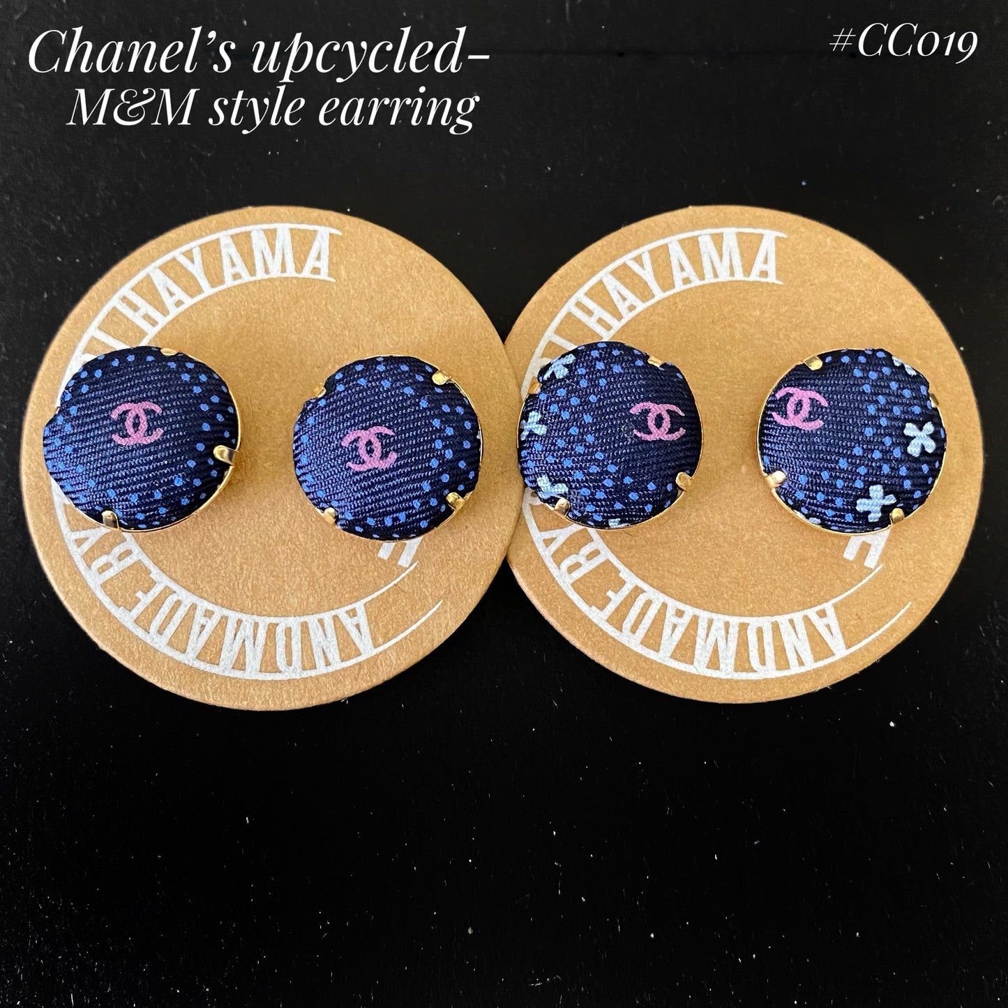 CC- M&M style pin earring