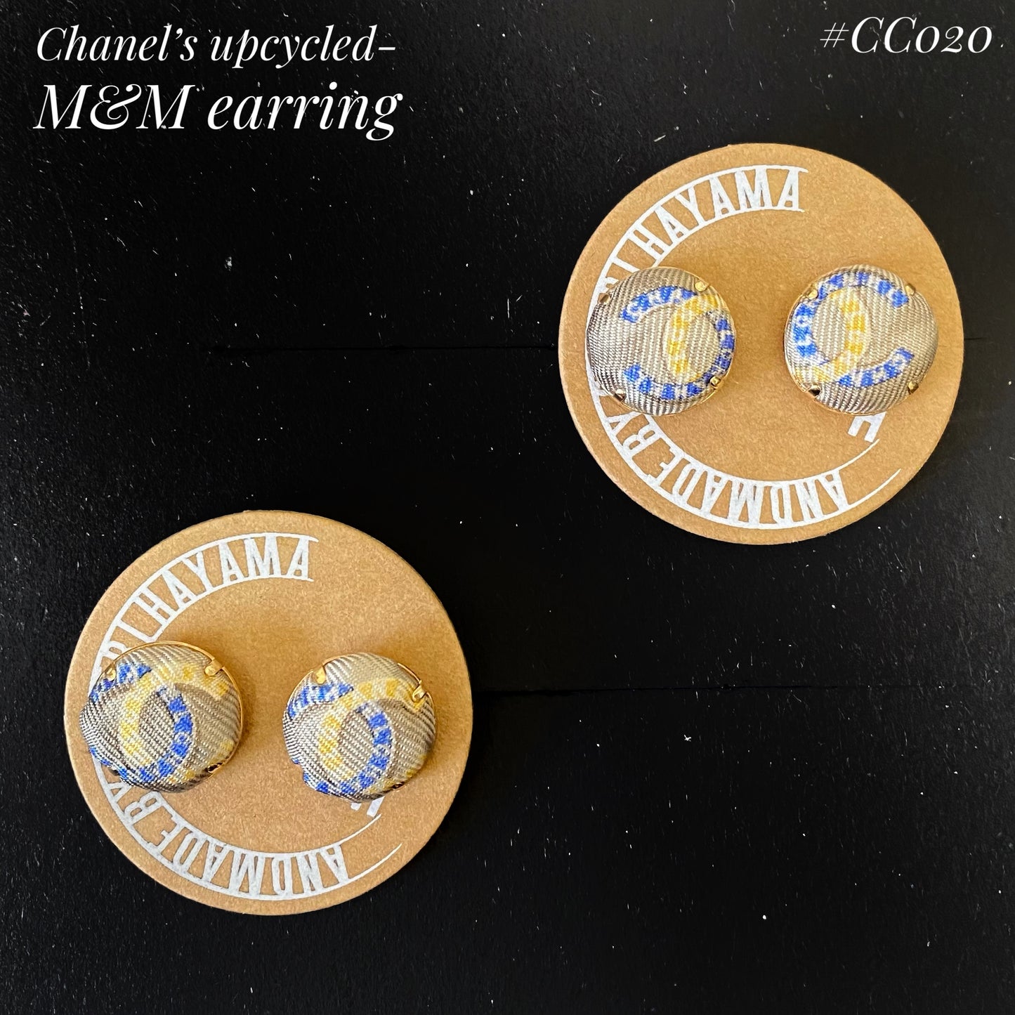 CC- M&M style pin earring