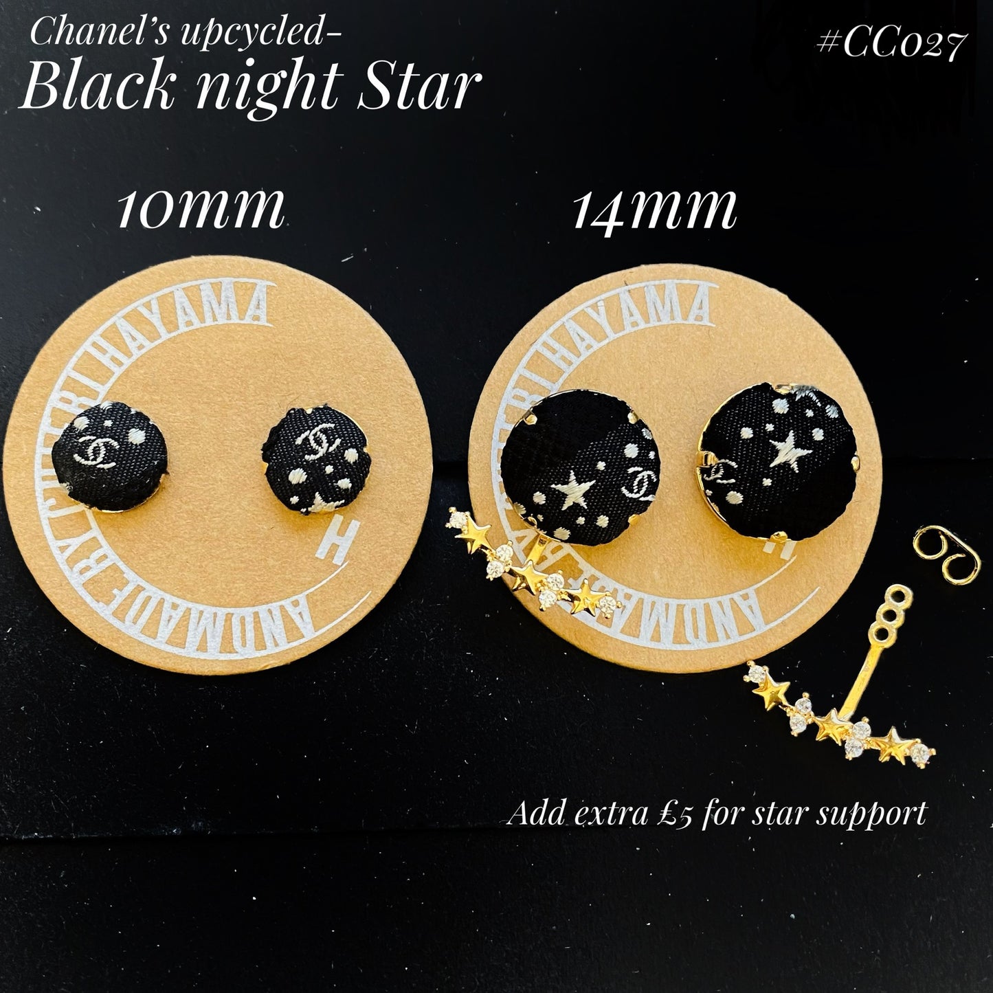 CC- M&M style pin earring