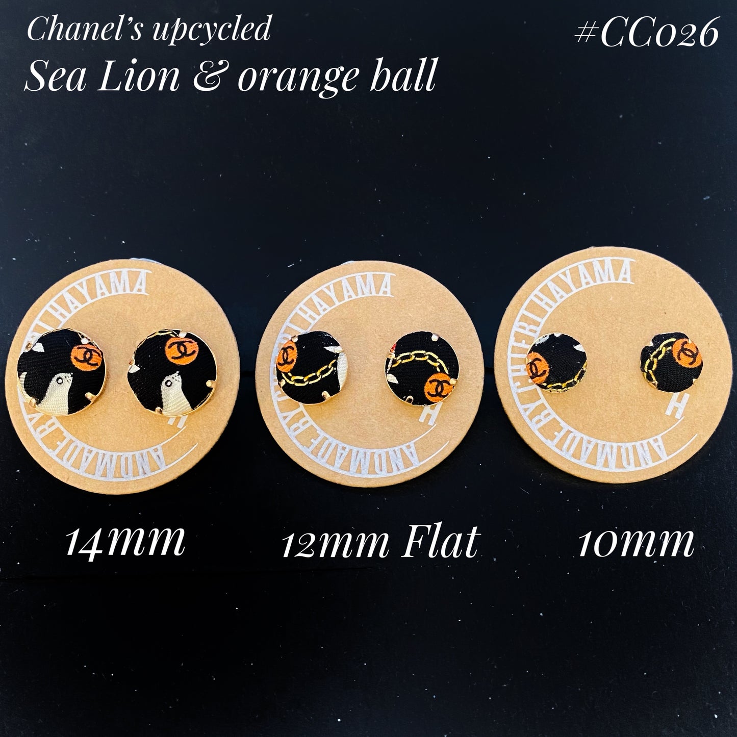 CC- M&M style pin earring