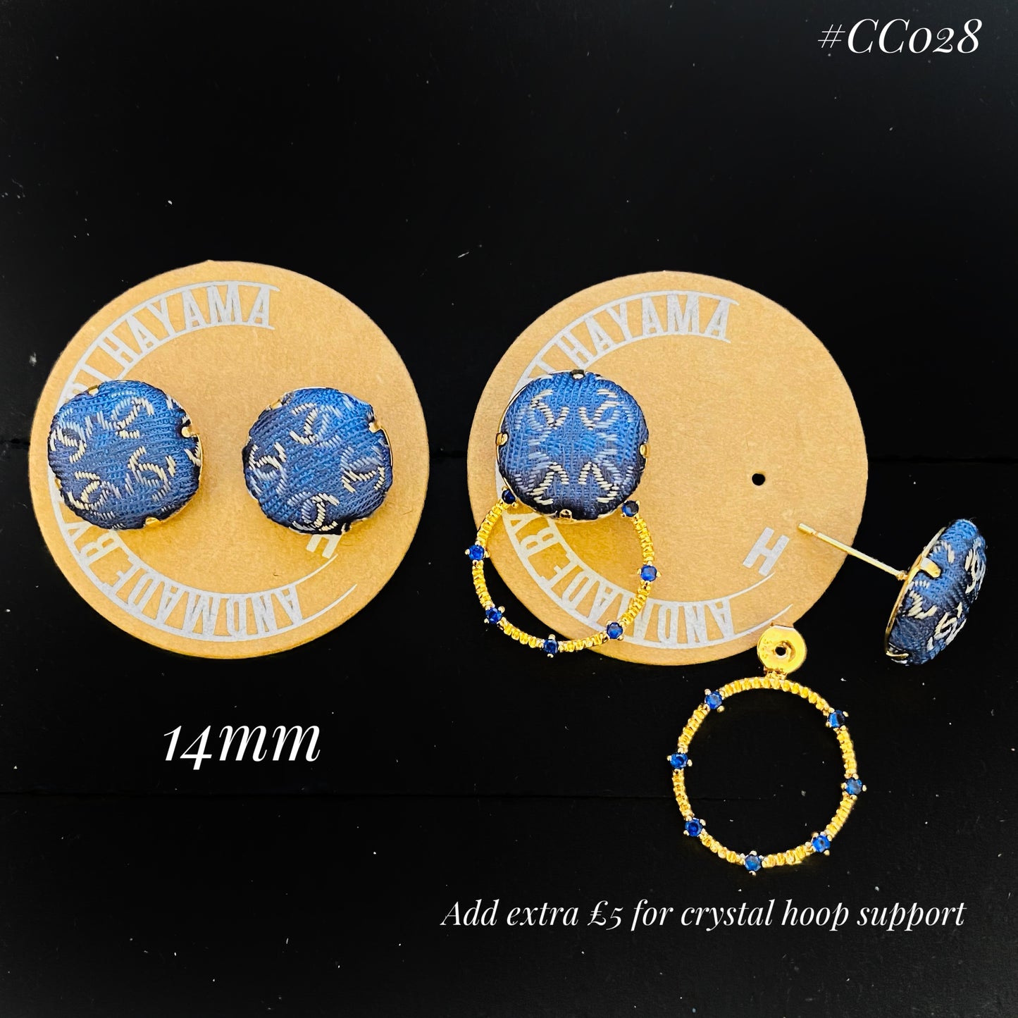CC- M&M style pin earring