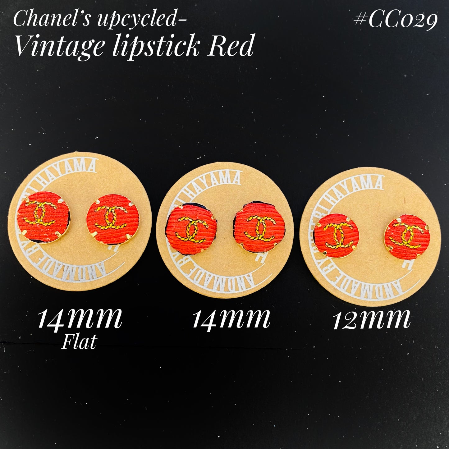 CC- M&M style pin earring