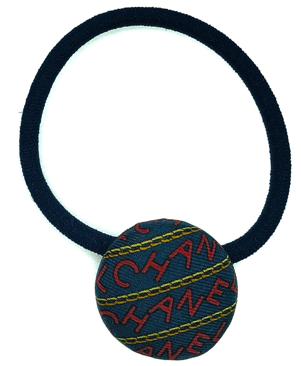 CC-Vintage navy & red with Gold Chain- CC002- Hairband/ hairpin/ earring